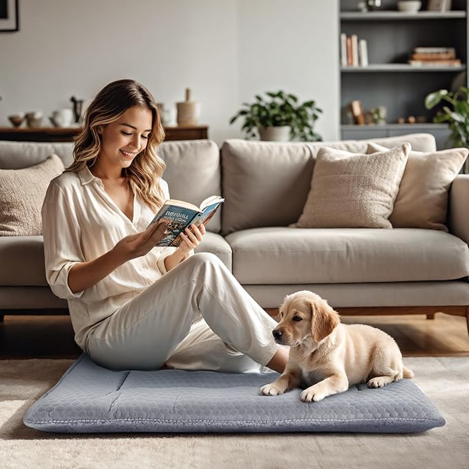 Dog Bed Mat XB009 (42''x28'',Grey)