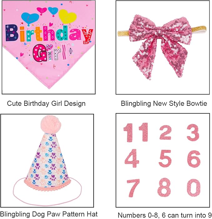 ADOGGYGO Dog Birthday Party Supplies