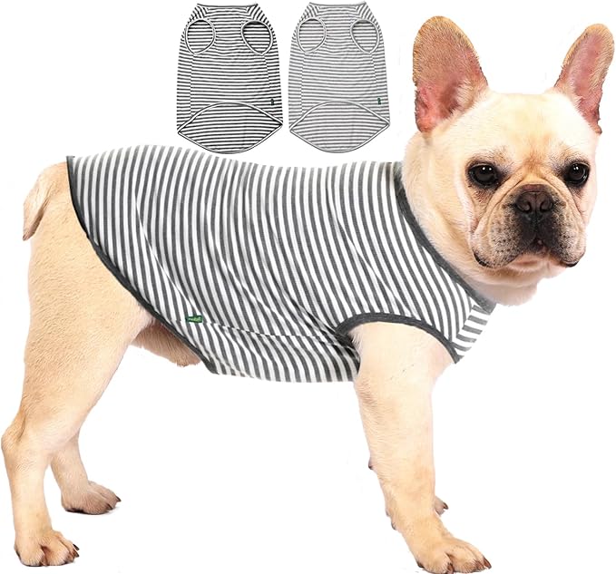 Dog Combed Cotton Tee Shirts Dogs,2 Pack