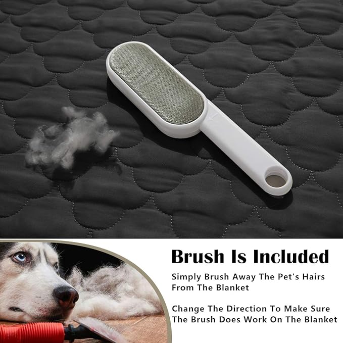 SPXTEX Dog Bed Cover Washable Pee Pads Dog Blankets for Puppy Large Dog Cat 1 Piece(82"x82",Chocolate+Dark