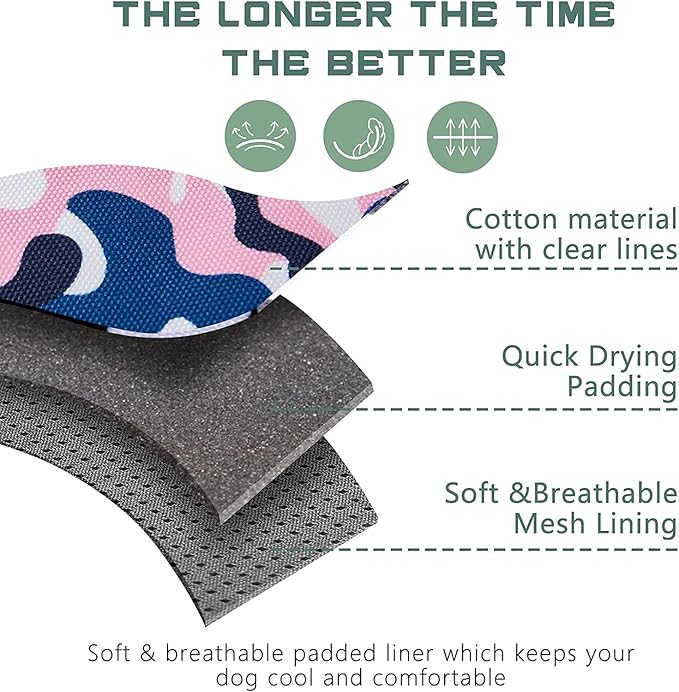 BUMBIN Tactical Dog Harness for Small Dogs No Pull