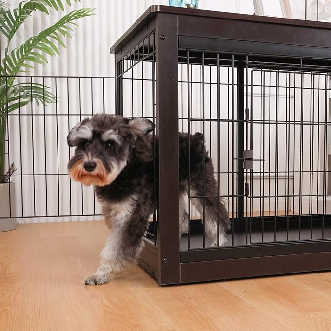 37.8 x 23.6 x 27.1 Inches Dog Crate Furniture Style for Small Medium Pets