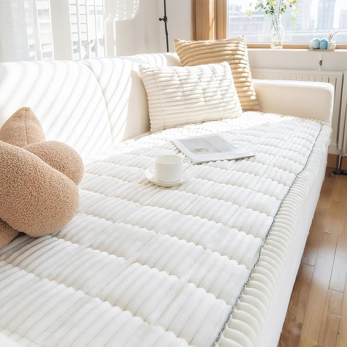 LiveGo Fuzzy Couch Covers for Pets 70x180 cm/27.6x70.9