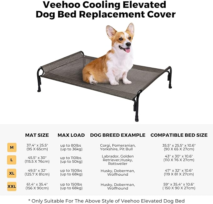 Veehoo Dog Bed Replacement Cover for CWC2204