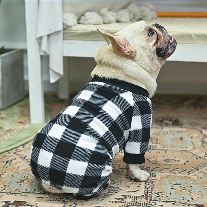 SCENEREAL Dog Pajamas for Small to Large Dogs Soft Pet Sweater Clothes Warm Puppy Onesie Outfits for Doggie Winter Christmas