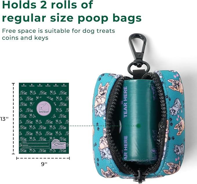 Dog Poop Bag Dispenser with 30 Bags