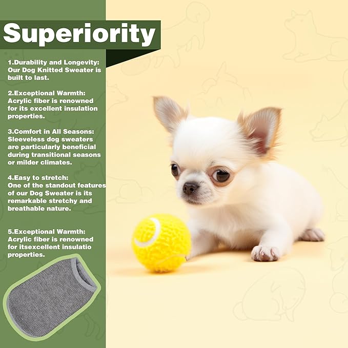Cozy and Functional Dog Shirts for Small Puppies: Stretchable Gray Attire with Easy-On Design, Ideal for Chihuahuas and Yorkies - Enhance Comfort and Playfulness on Chill Days XX-Large