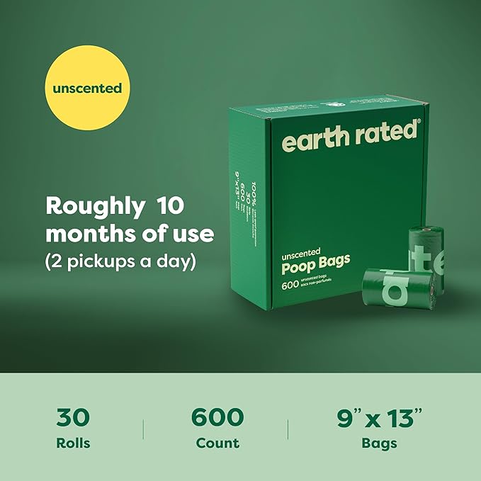 Earth Rated Dog Poop Bags Value Pack 600 Count