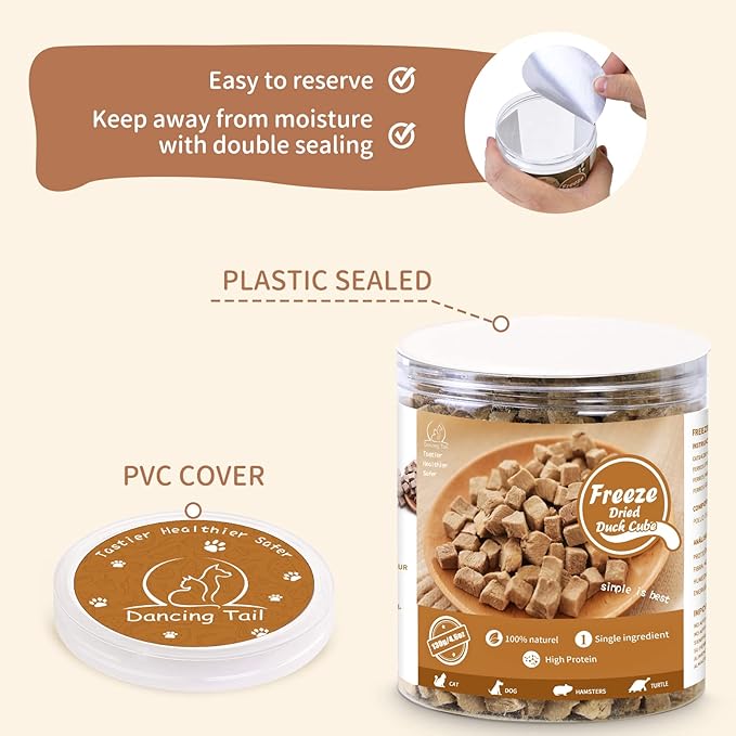 Freeze Dried Raw Cat and Dog Treats 4.6 Ounce