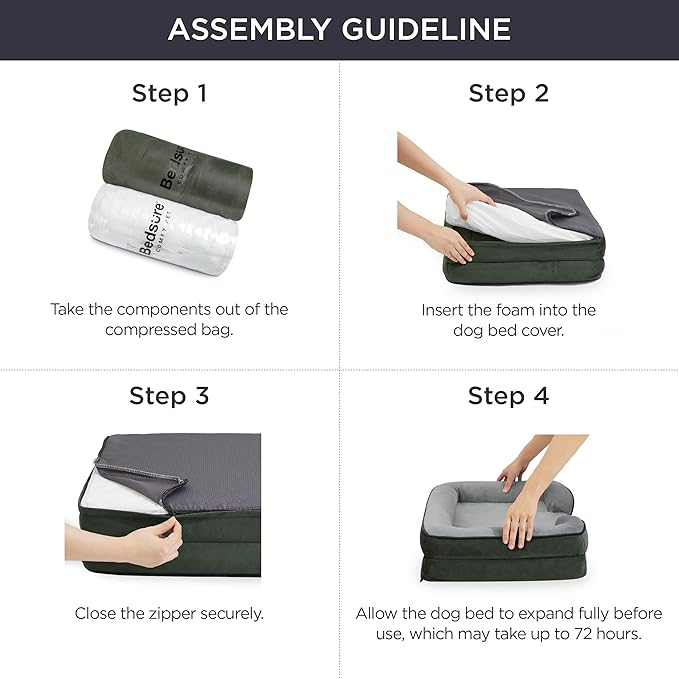 Bedsure Orthopedic Dog Bed for Large Dogs