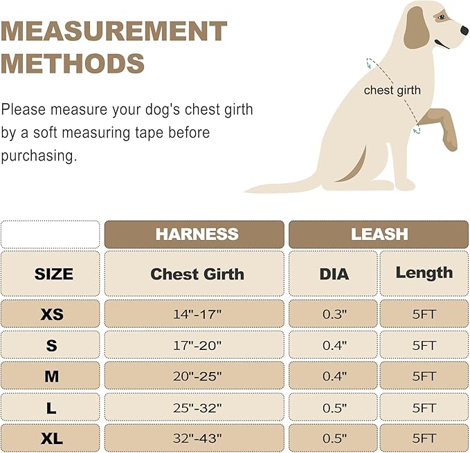 Haapaw Essential Dog Harness 3 Leash
