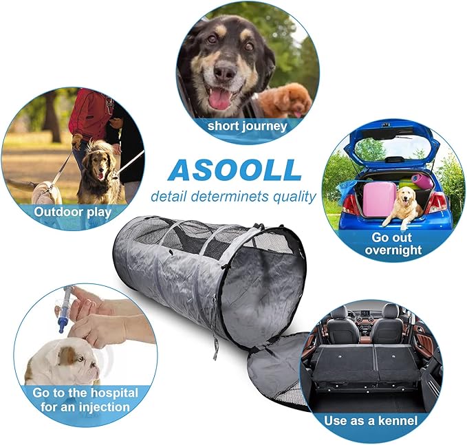 Asooll Backseat Dog Cover for Car
