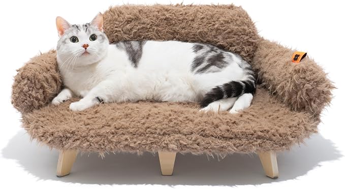 MEWOOFUN Removable Washable Cover Cat Bed 26"x18.3"x8.5" Elevated