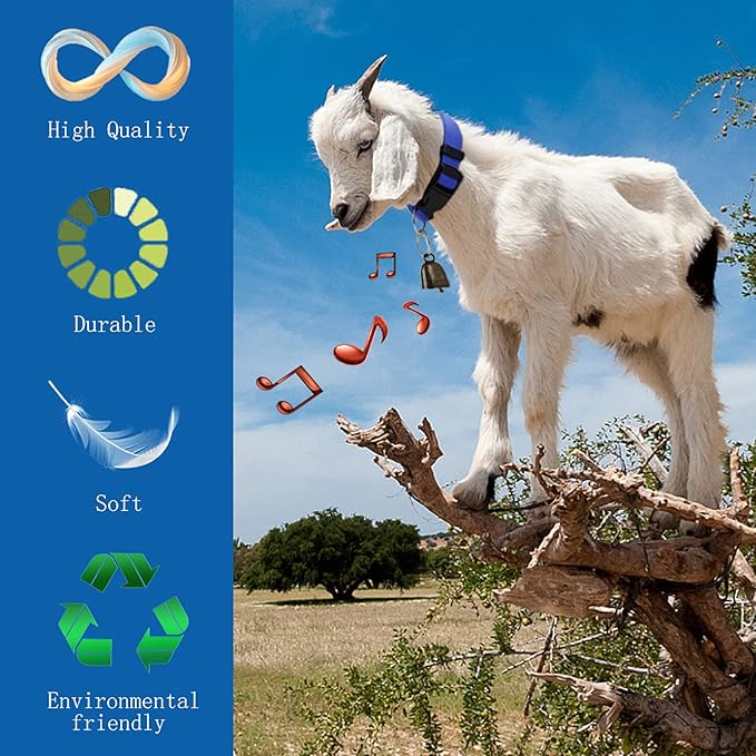 5 Pack Goat Collar with Bell