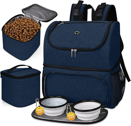 BAGLHER Pet Travel Bag 2 Silicone 2 Food