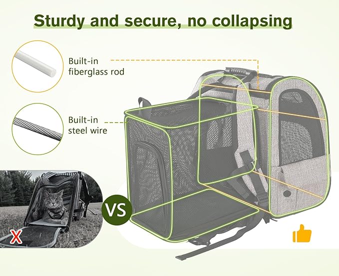 Pecute Pet Carrier Backpack