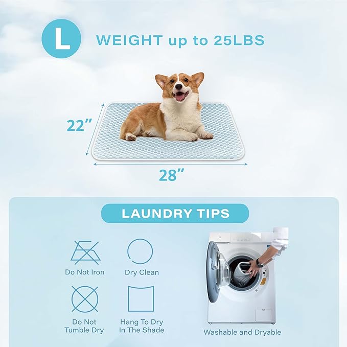 MICROCOSMOS Pet Cooling Mat & Sleeping Pad- Breathable Bubble Surface