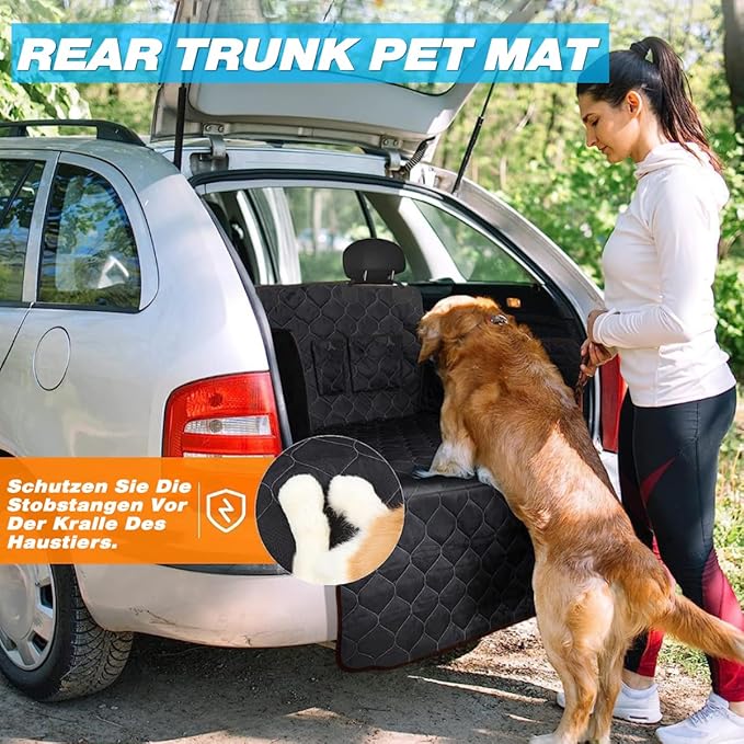 KEYOOG Universal Large SUV Pet Trunk Protection Pad Dog Seat Cover