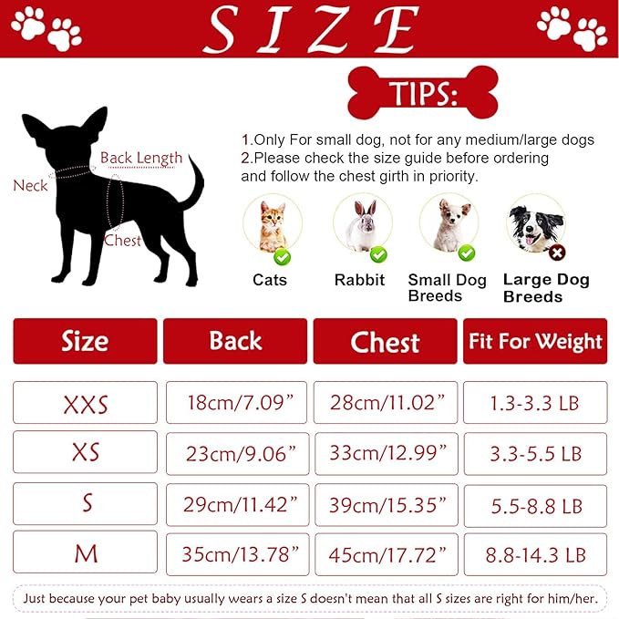 Dog Sweaters for Small Dogs Girl Boy Winter Puppy Sweater Clothes Fleece Warm Pet Outfit for Chihuahua Yorkie Teacup Cute Plain Cold Weather Dog Coat Cat Apparel Clothing (Medium