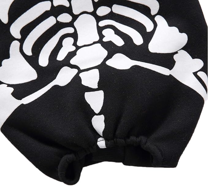Dog Cat Skeleton Costume Coat Pet Puppy Halloween