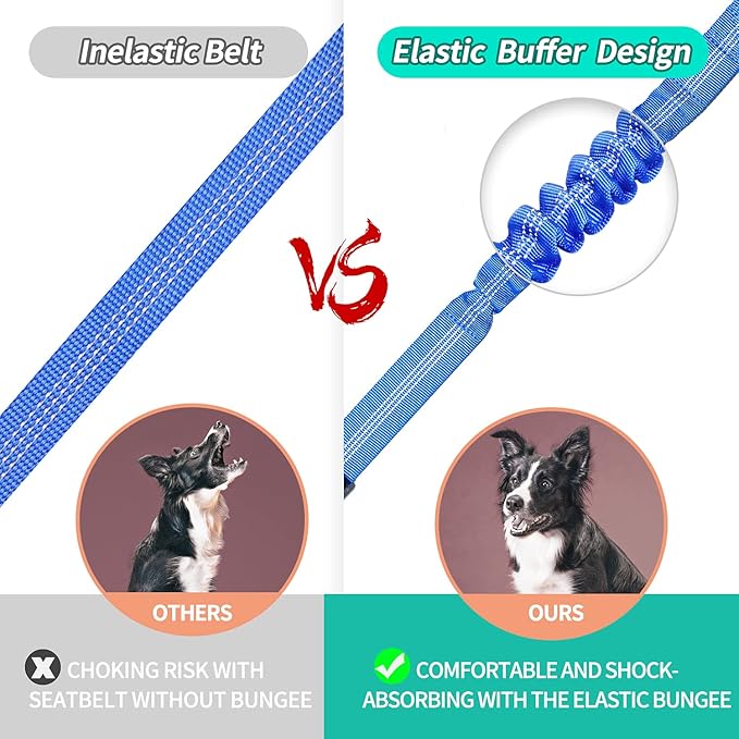 BAAPET Dog Seatbelt Leash for Cars 2-Packs Pet