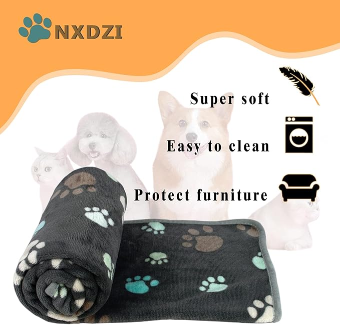Dog Blankets for Large Dogs 3 Pack 41" x 31", Fuzzy