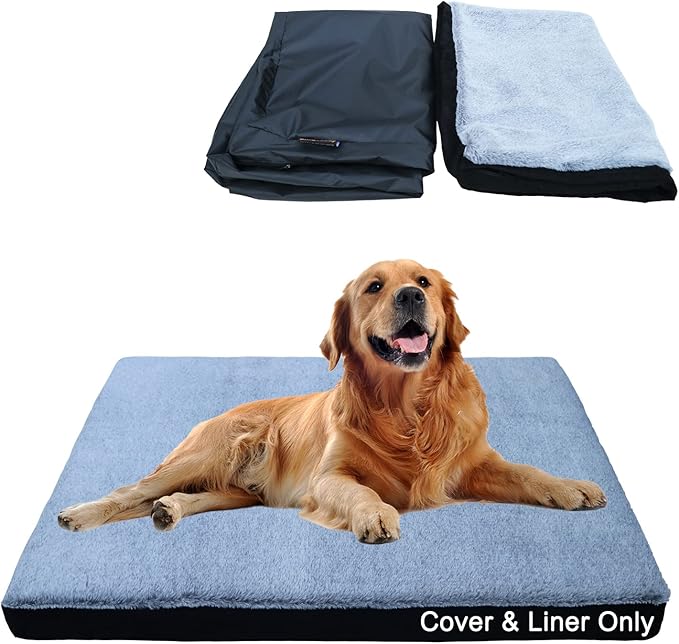 Dog Bed Cover 36x27x3'' Waterproof, 50 lbs