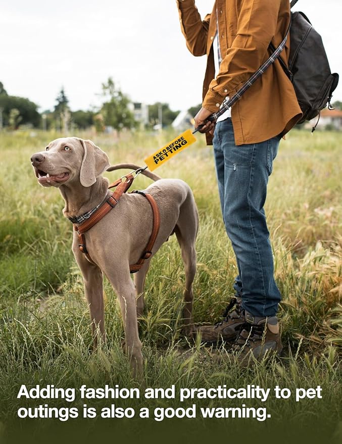 Ask Before Petting Dog Leash Sleeve