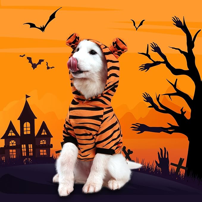 DELIFUR Large Dog Tiger Costume