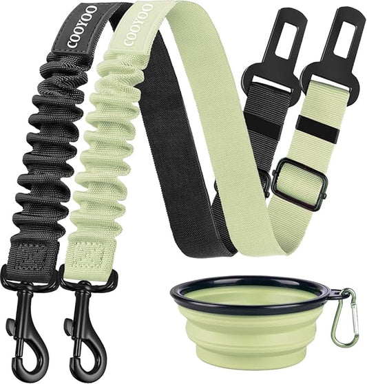 COOYOO Dog Seat Belt 3 Piece