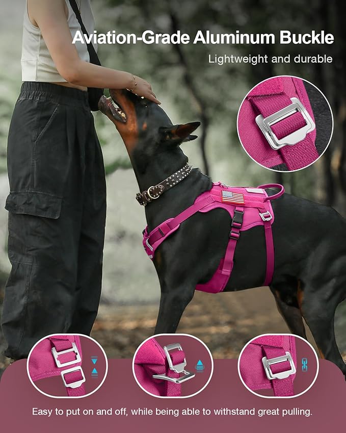 FAYOGOO Tactical Dog Harness for Large Dogs