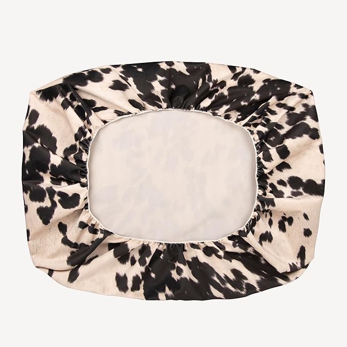 Western Brown Cow Print Faux Cowskin Dog Bed Covers Soft Replacement Washable 29x41 Inches, 29 x 41 x 6)
