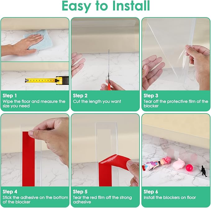 Under Bed Blocker for Pets 6 Pack, 5 in