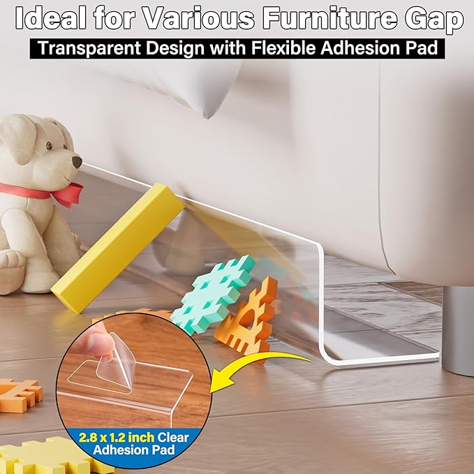 Antimbee Clear Toy Blockers for Under Furniture 1.6 inch 8Pack