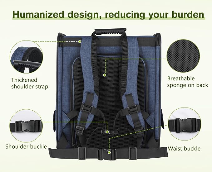 Pecute Pet Carrier Backpack 18 Lbs