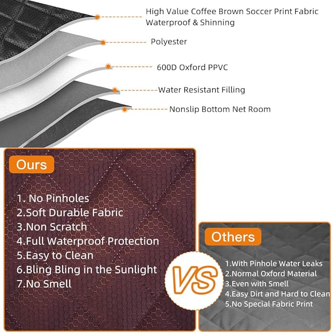 Dog Car Seat Cover for Back Seat Cover for Kids