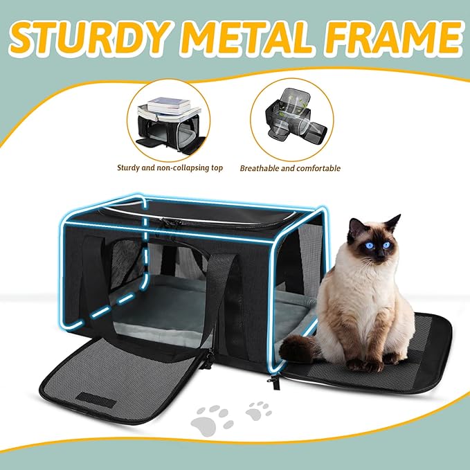 Petskd Pet Carrier 17x12x8.5 JetBlue Allegiant Airline Approved 1-13 LBS