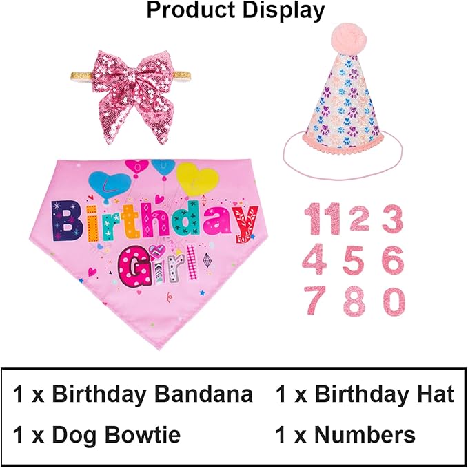 ADOGGYGO Dog Birthday Party Supplies