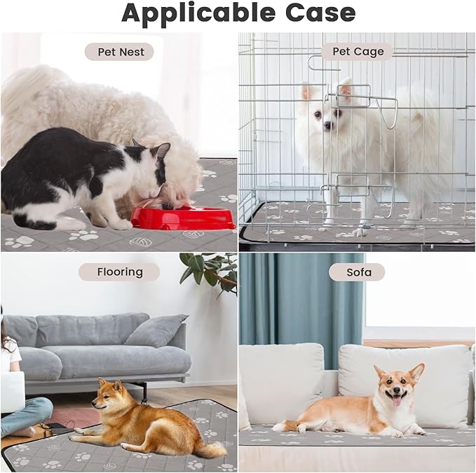 MRSCOZ Non Slip Washable Pee Pads for Dogs 2 Pack 40"x28",Ultra-Absorbent and