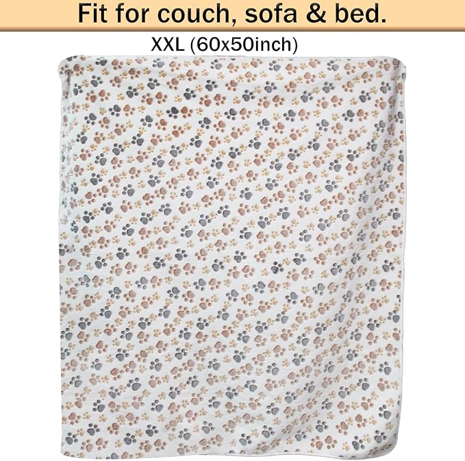 1-Pack Waterproof Dog Blankets for Large Dogs (60x50 inch)