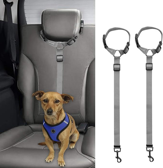 BWOGUE 2 Packs Dog Cat Safety Seat Belt