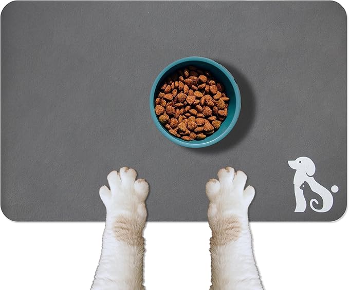 YCT Dog Food Feeding Mat Logo,24 x 16.9 inches,