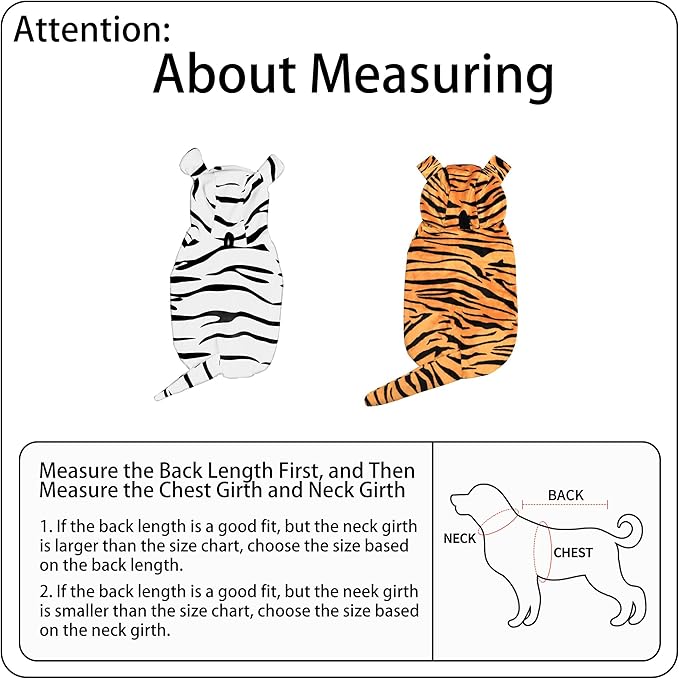 DELIFUR Large Dog Tiger Costume