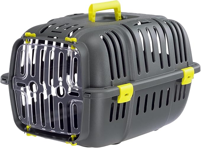 Ferplast Jet Pet Carrier: Value Dog Carrier Suitable for Toy Dog Breeds & Small Cats 18.51L x 12.6W x 11.42H inches,