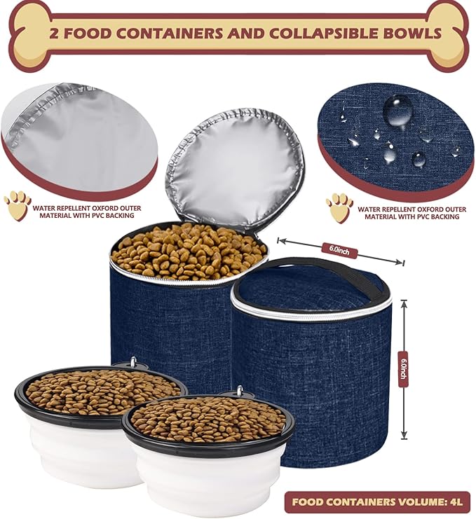 BAGLHER 丨Dog Travel Bag Backpack 2 Silicone 2 Food