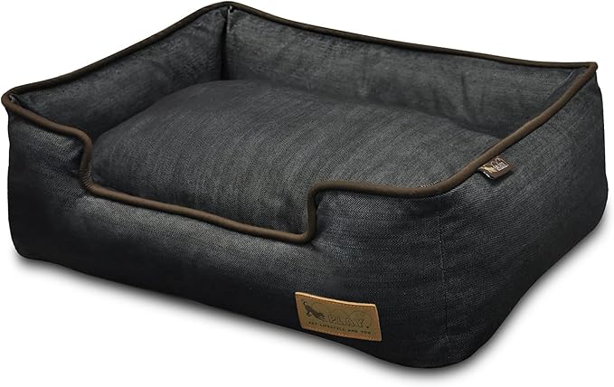 P.L.A.Y. Pet Lifestyle and You Denim Brown Lounge Bed for Dogs
