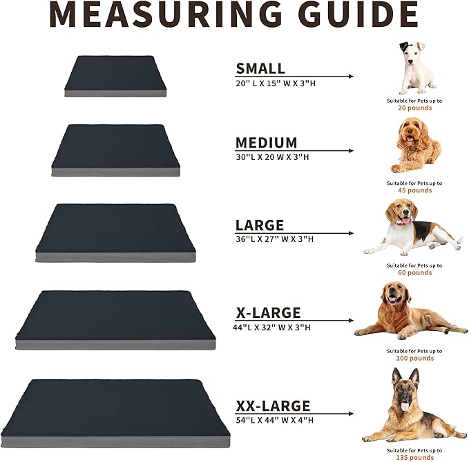 Easy-Going Dog Bed for Small Dogs (20x15x3 in,