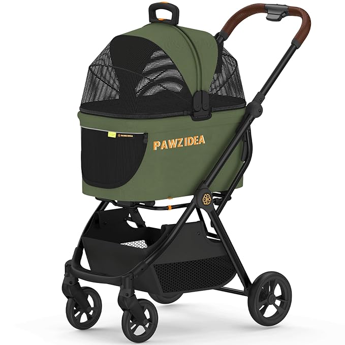 PAWZIDEA Cat Stroller 4 in 1