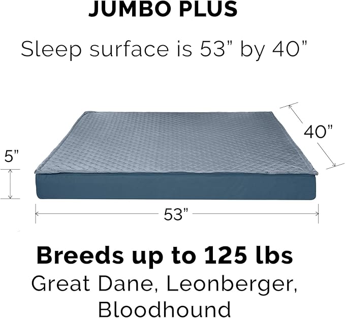 Furhaven Replacement Dog Bed Cover Water-Resistant Indoor/Outdoor Quilt Top Convertible Mattress
