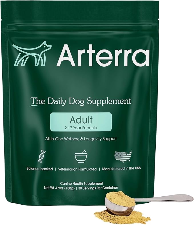 All-in-One Dog Supplement for Advanced Wellness & Longevity 46 Premium 2-7 Yrs, 4.9 oz